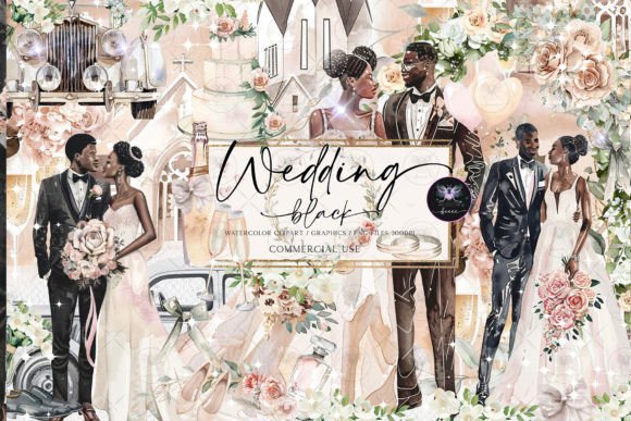 Bring Your Wedding Designs to Life with Watercolor Clipart