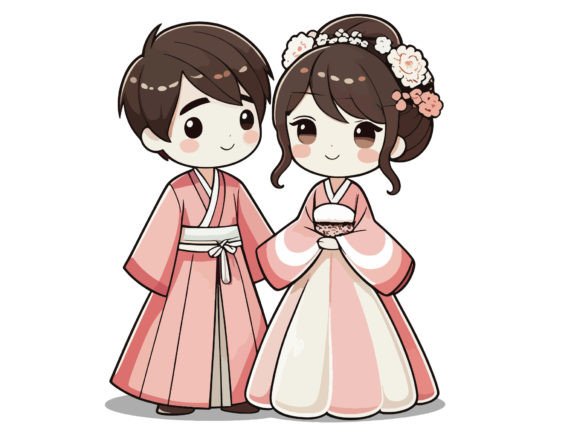 Cherishing Heritage: The Couple in Traditional Wedding Attire