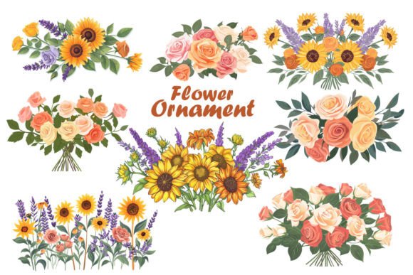 Colourful Wedding Ornaments: A Vibrant Design Asset for Every Occasion