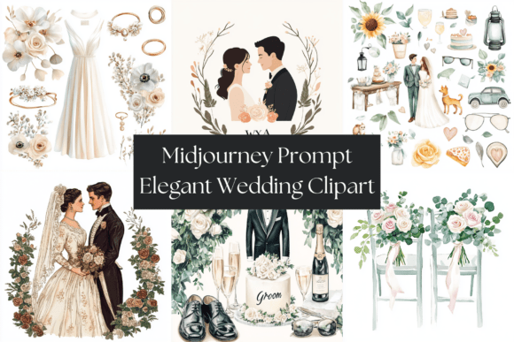 Elegant Wedding Clipart: Designing with Timeless Romance