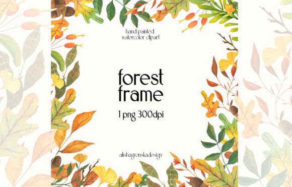 Enchanted Forest Frames for Wedding Invitations