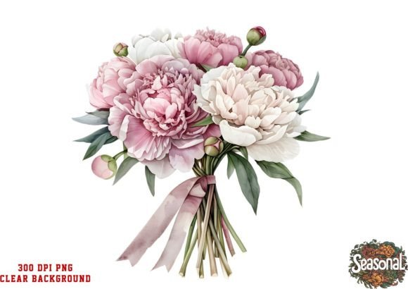 Peonies Wedding Flower Clipart: Your Secret to Elegant Designs