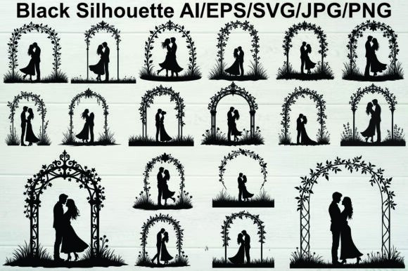 Romance in Vector: Using the Wedding Couple Silhouette