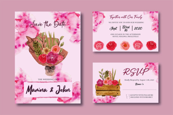 The Soft Elegance of a Pink Wedding Invitation Design