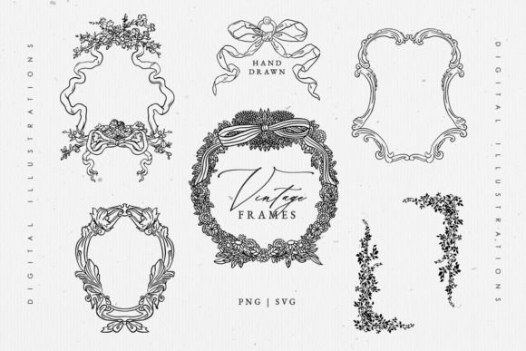 Timeless Elegance: Baroque Vintage Monogram Frames for Weddings