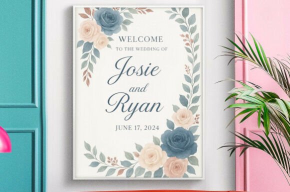 Where Romance Meets Typography: The Wedding Welcome Canvas